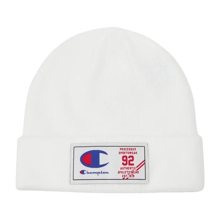 CHAMPION BEANIE CAP หมวกสำหรับสวมใส่ทั่วไป 806044-WW001 White - 1