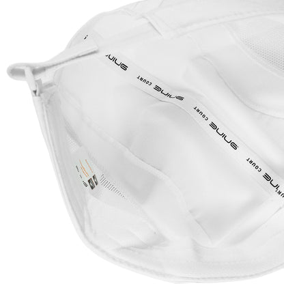 9NINE White Unisex Tennis Cap