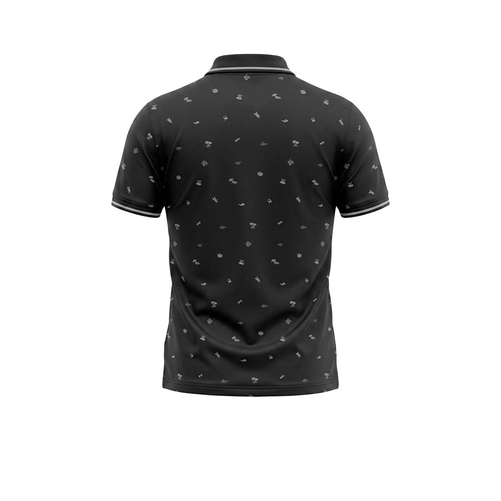 9NINE Black Men's Golf Polo Shirt - Supersports Thailand