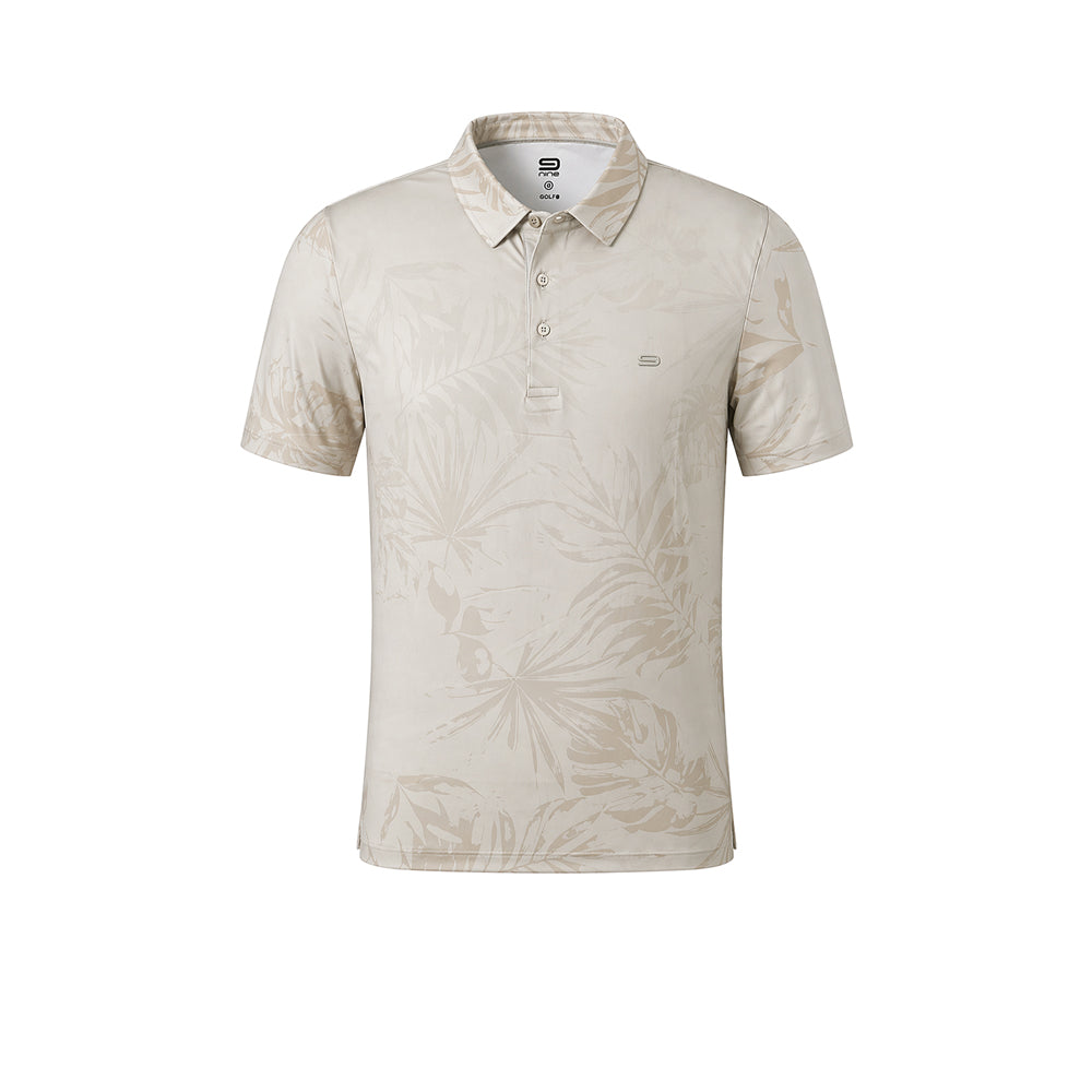 9NINE Beige Men's Golf Polo Shirt - Supersports Thailand