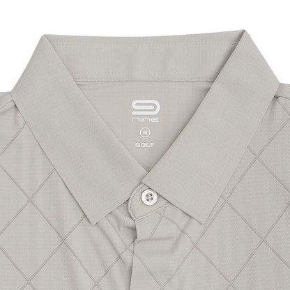 9NINE Beige เสื้อเชิ้ตกอล์ฟผู้ชาย