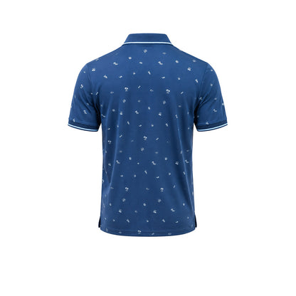 9NINE Navy เสื้อโปโลกอล์ฟผู้ชาย