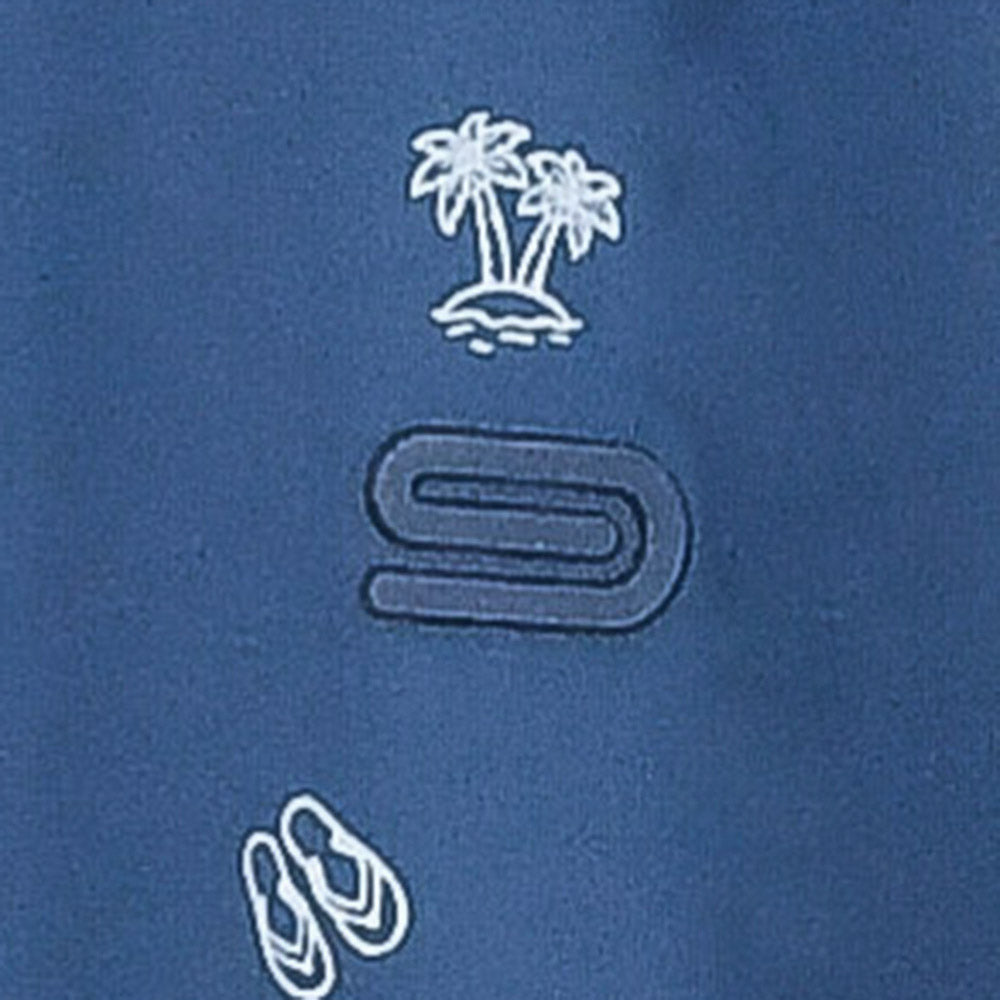 9NINE Navy เสื้อโปโลกอล์ฟผู้ชาย