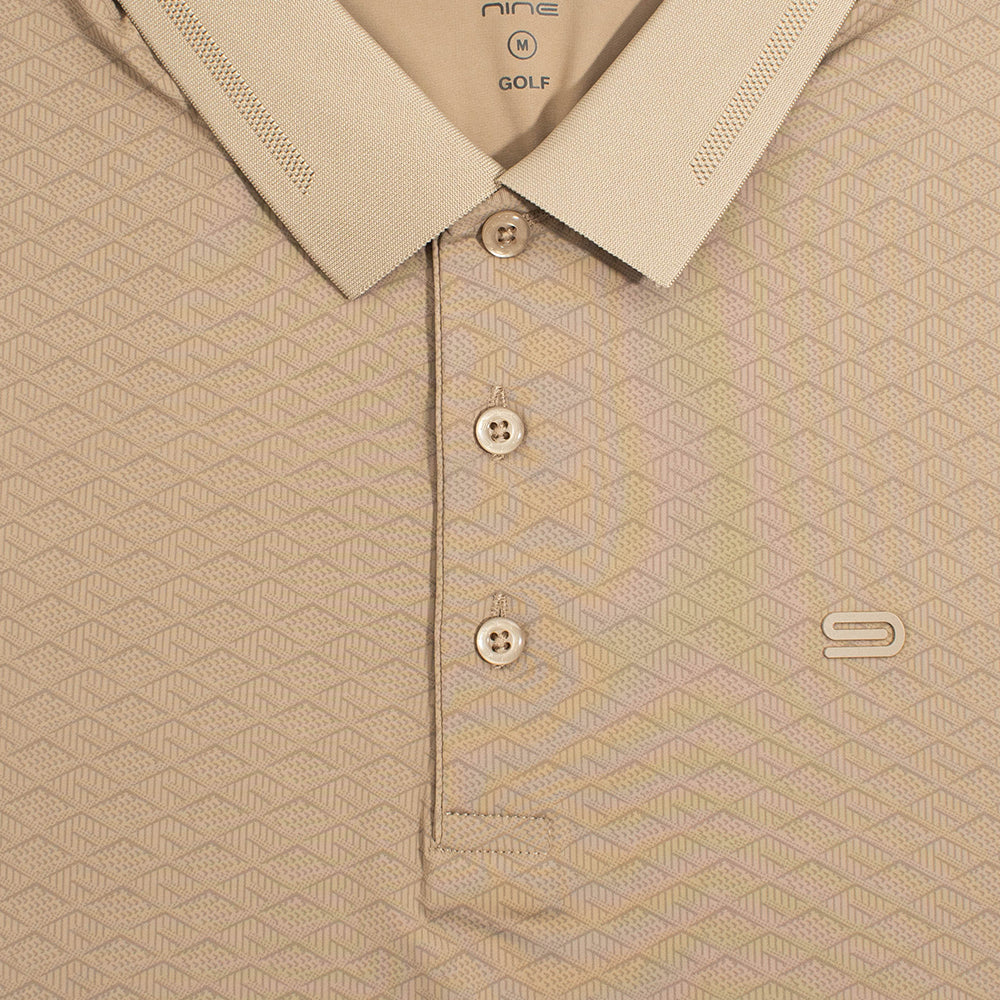 9NINE Brown Men's Golf Polo Shirt - Supersports Thailand