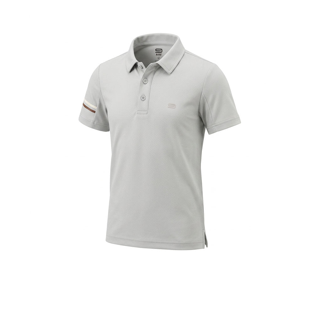 9NINE Grey Kids Golf Polo Shirt - Supersports Thailand