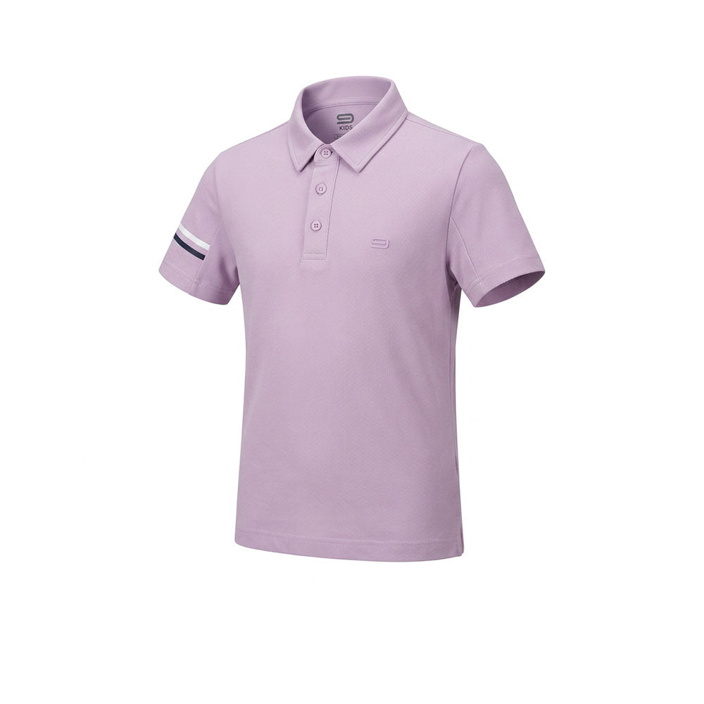 9NINE Purple Kids Golf Polo Shirt - Supersports Thailand Supersports Thailand
