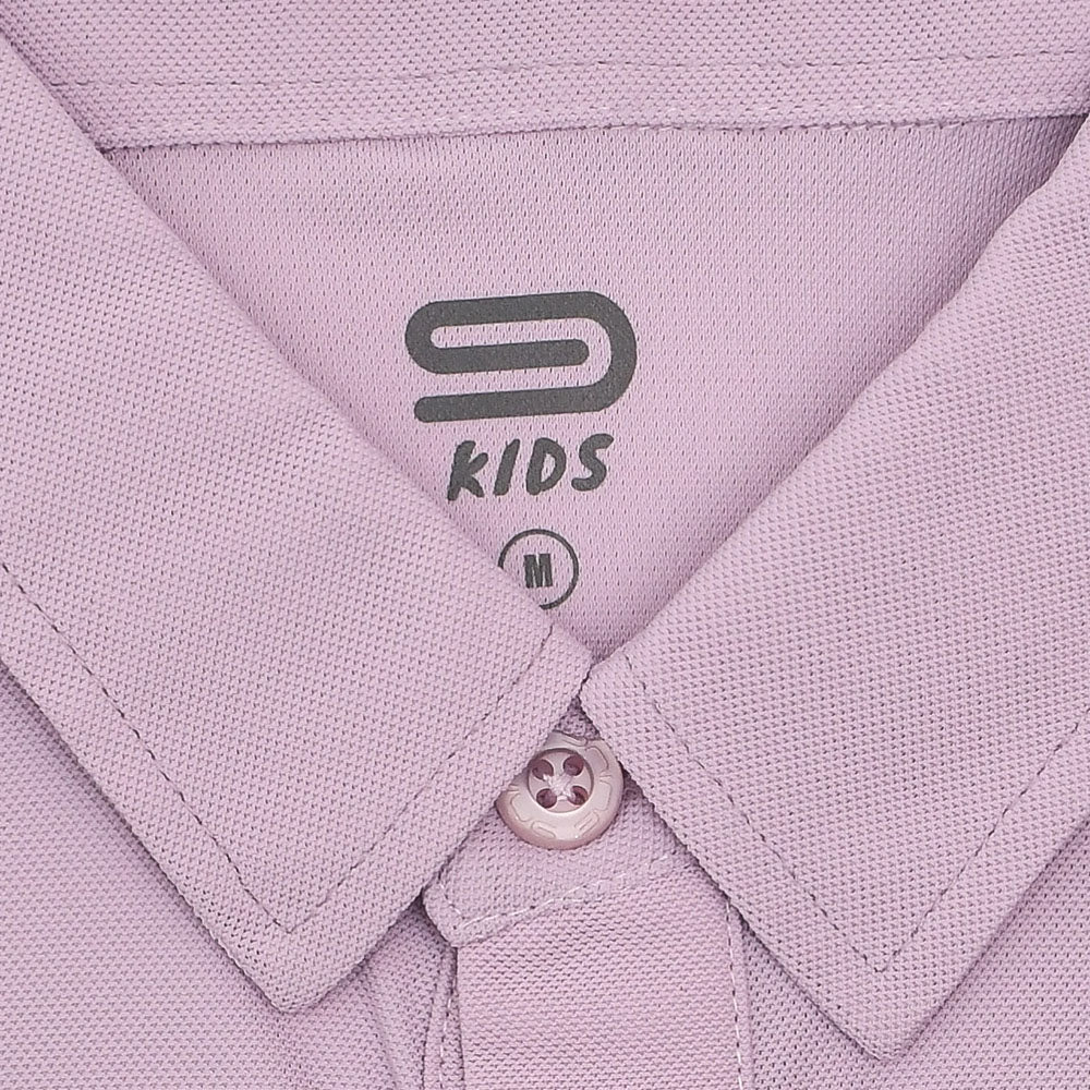 9NINE Purple Kids Golf Polo Shirt - Supersports Thailand