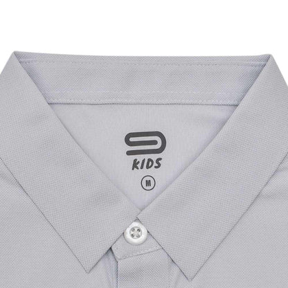 9NINE Grey Kids Golf Polo Shirt - Supersports Thailand