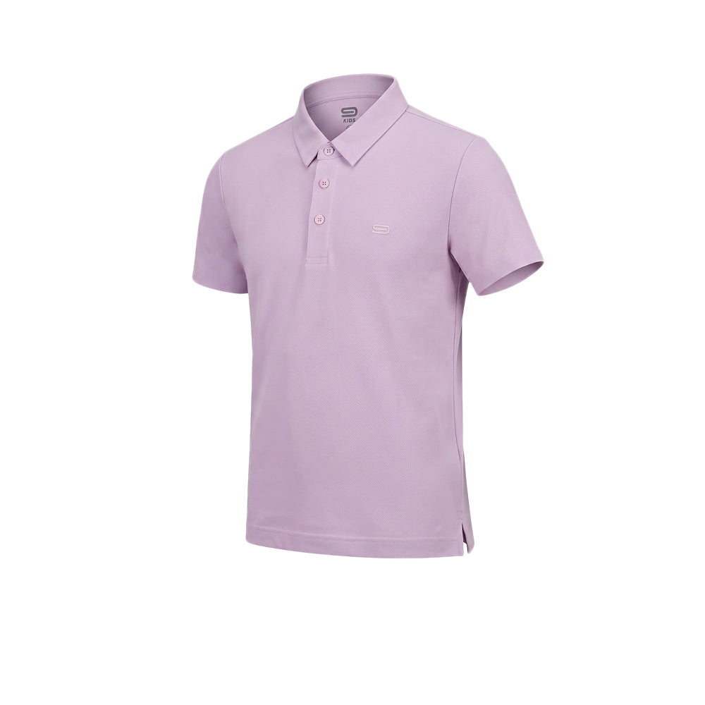 9NINE Purple Kids Golf Polo Shirt - Supersports Thailand