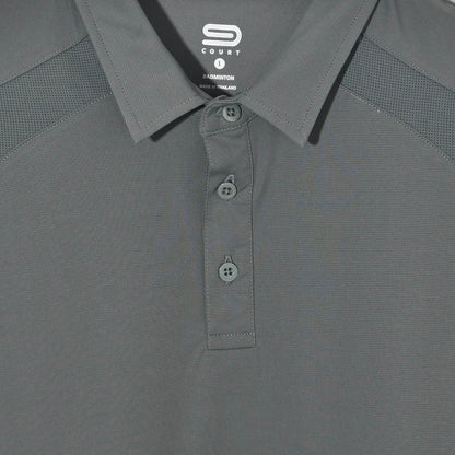 9NINE Grey Men's Badminton Polo Shirt - Supersports Thailand