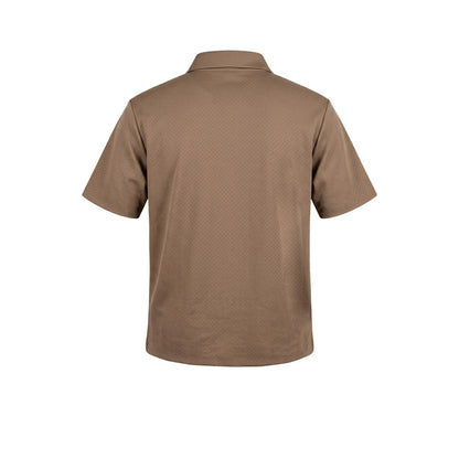 9NINE Brown เสื้อโปโลกอล์ฟผู้ชาย