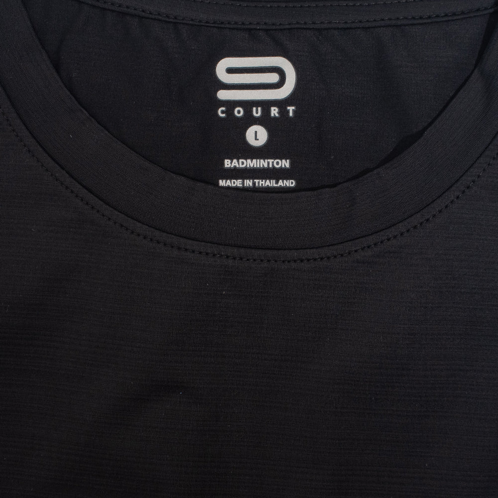 9NINE Black 02 Men's Badminton T-Shirt Supersports Thailand