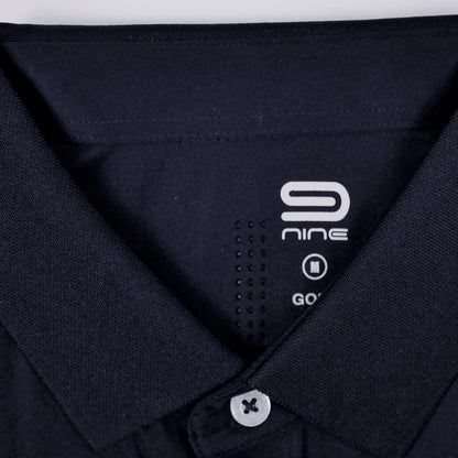 9NINE Navy เสื้อโปโลกอล์ฟผู้ชาย