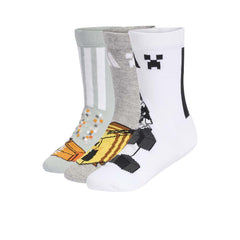ADIDAS Minecraft Kids Socks (3 Pairs) - Supersports Thailand