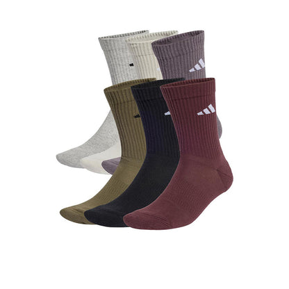 ADIDAS Cushioned Crew Unisex Socks (6 Pairs) - Supersports Thailand