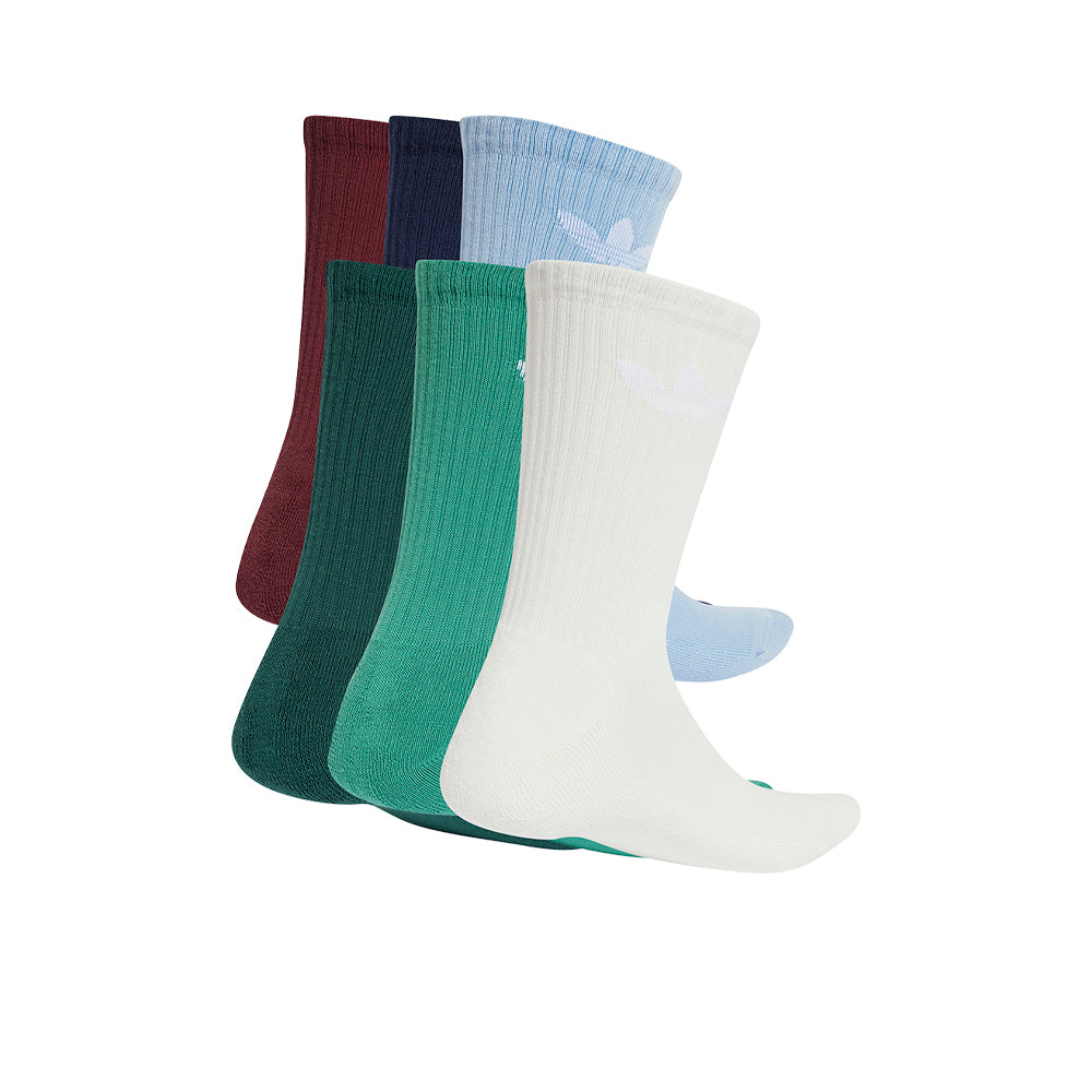 ADIDAS ORIGINALS Trefoil Cushion Crew Unisex Socks (6 Pairs) - Supersports Thailand Supersports Thailand