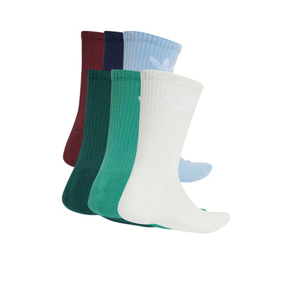 ADIDAS ORIGINALS Trefoil Cushion Crew Unisex Socks (6 Pairs) - Supersports Thailand