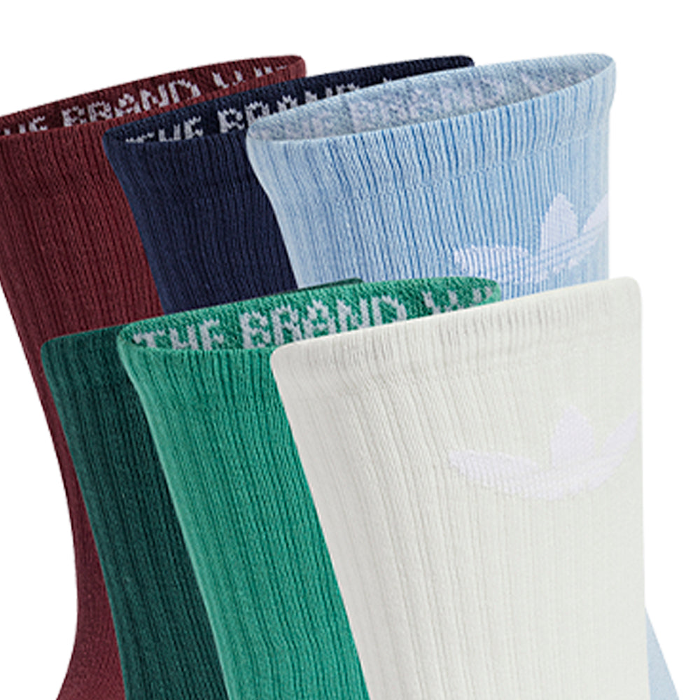 ADIDAS ORIGINALS Trefoil Cushion Crew Unisex Socks (6 Pairs) - Supersports Thailand Supersports Thailand