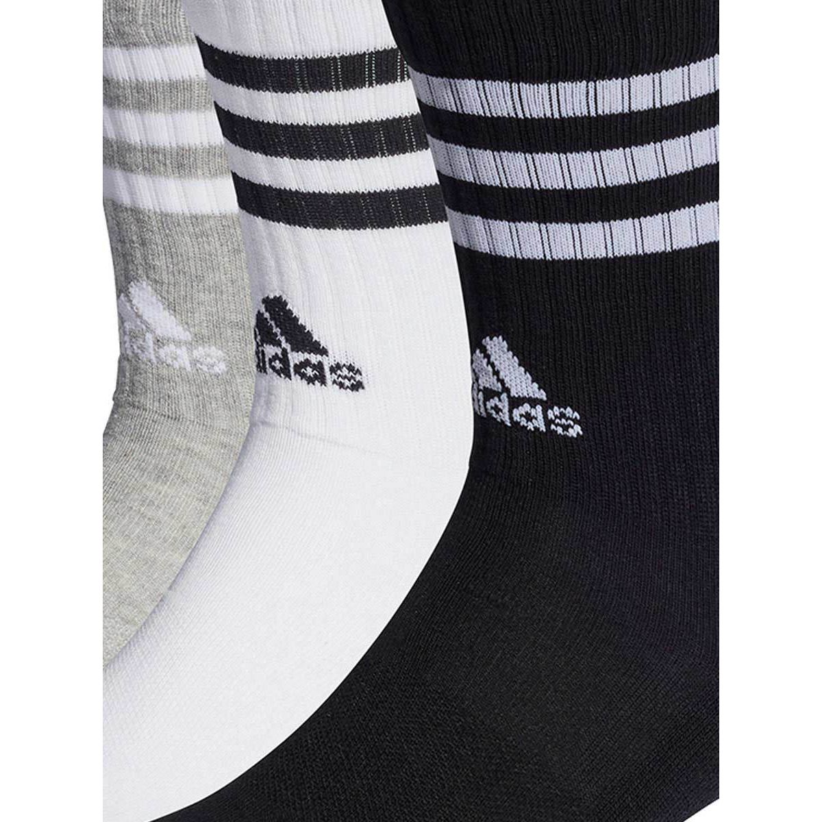 ADIDAS 3-Stripes Cushioned Crew (3 Pairs) Unisex Socks - Supersports Thailand