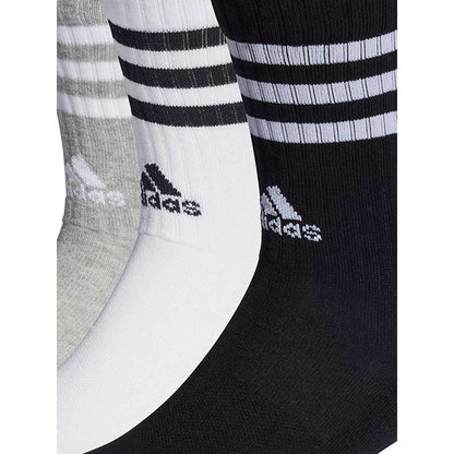 ADIDAS 3-Stripes Cushioned Crew (3 Pairs) Unisex Socks - Supersports Thailand
