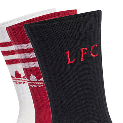 ADIDAS Liverpool FC ถุงเท้าผู้ใหญ่ (แพ๊ค 3 คู่)
