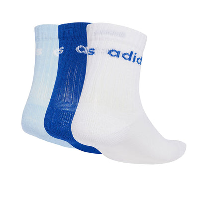 ADIDAS Linear Kids Crew Kids Socks (3 Pairs) - Supersports Thailand