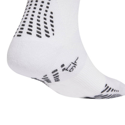 ADIDAS Football GRIP Printed Crew Performance Cushioned ถุงเท้าฟุตบอลผู้ใหญ่
