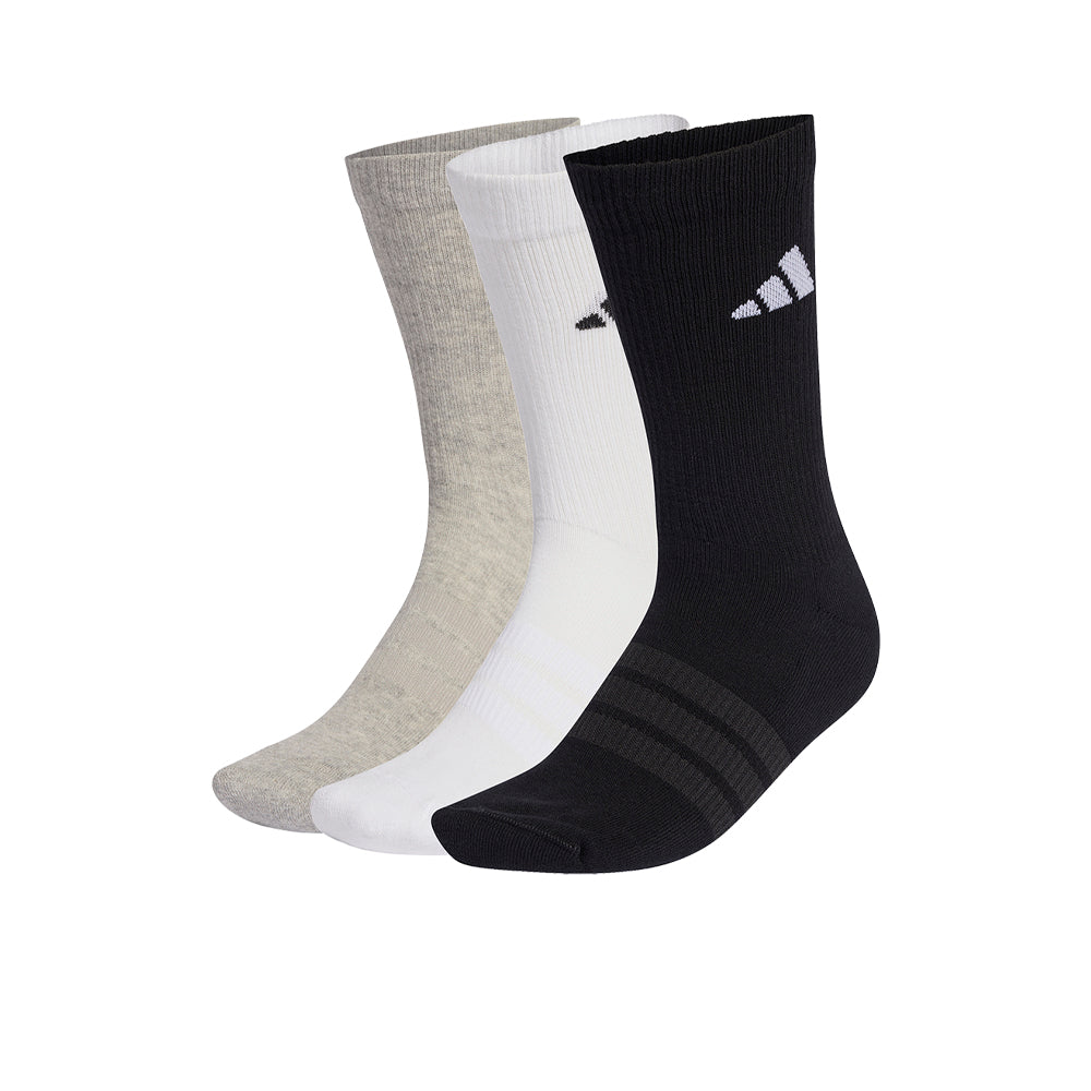 ADIDAS Cushioned Sportswear Crew Unisex Socks (3 Pair Pack) - Supersports Thailand