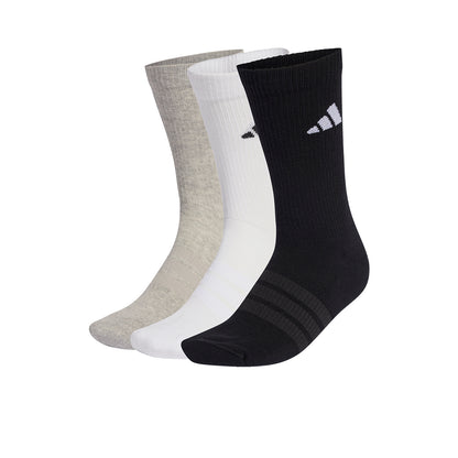 ADIDAS Cushioned Sportswear Crew Unisex Socks (3 Pair Pack) - Supersports Thailand