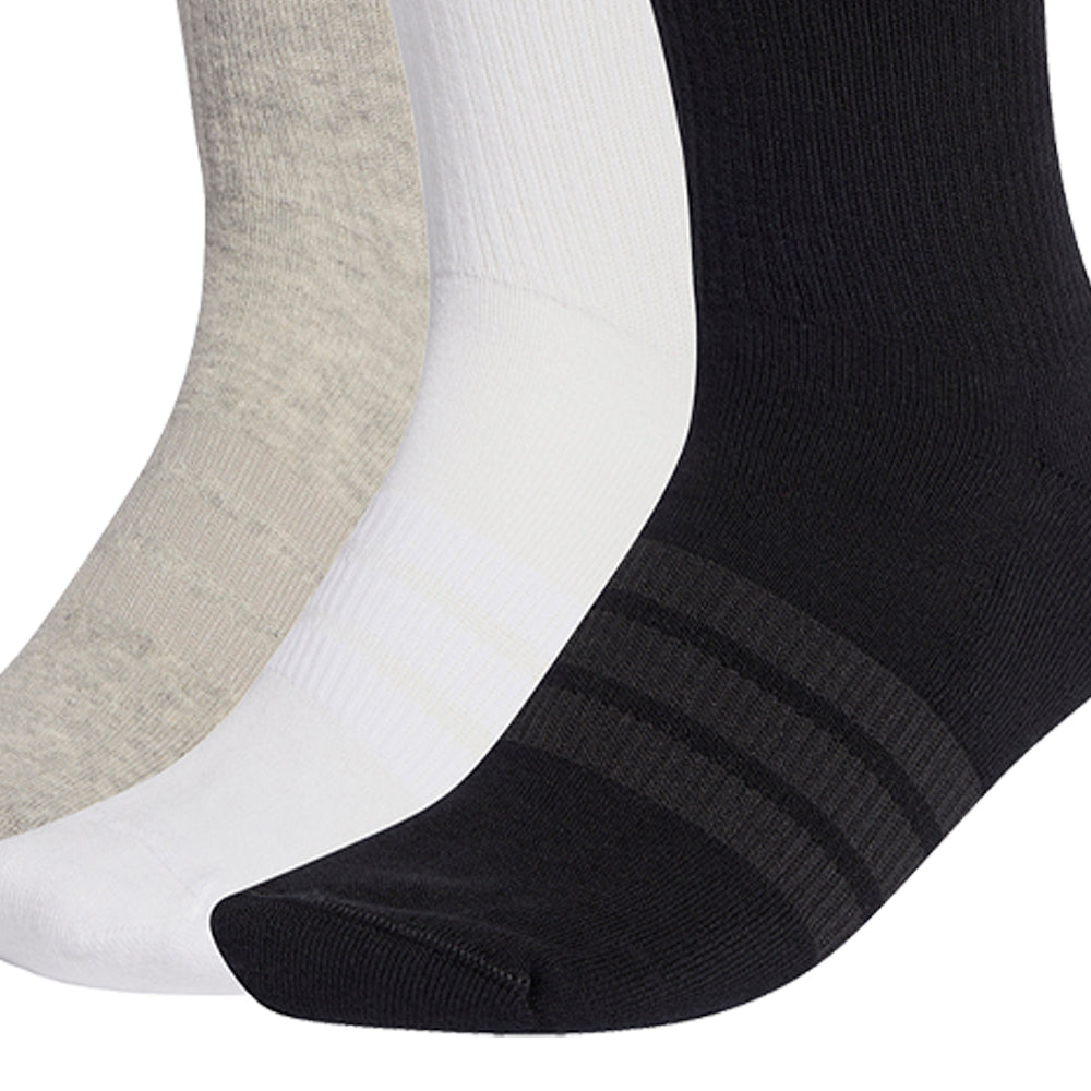 ADIDAS Cushioned Sportswear Crew Unisex Socks (3 Pair Pack) - Supersports Thailand