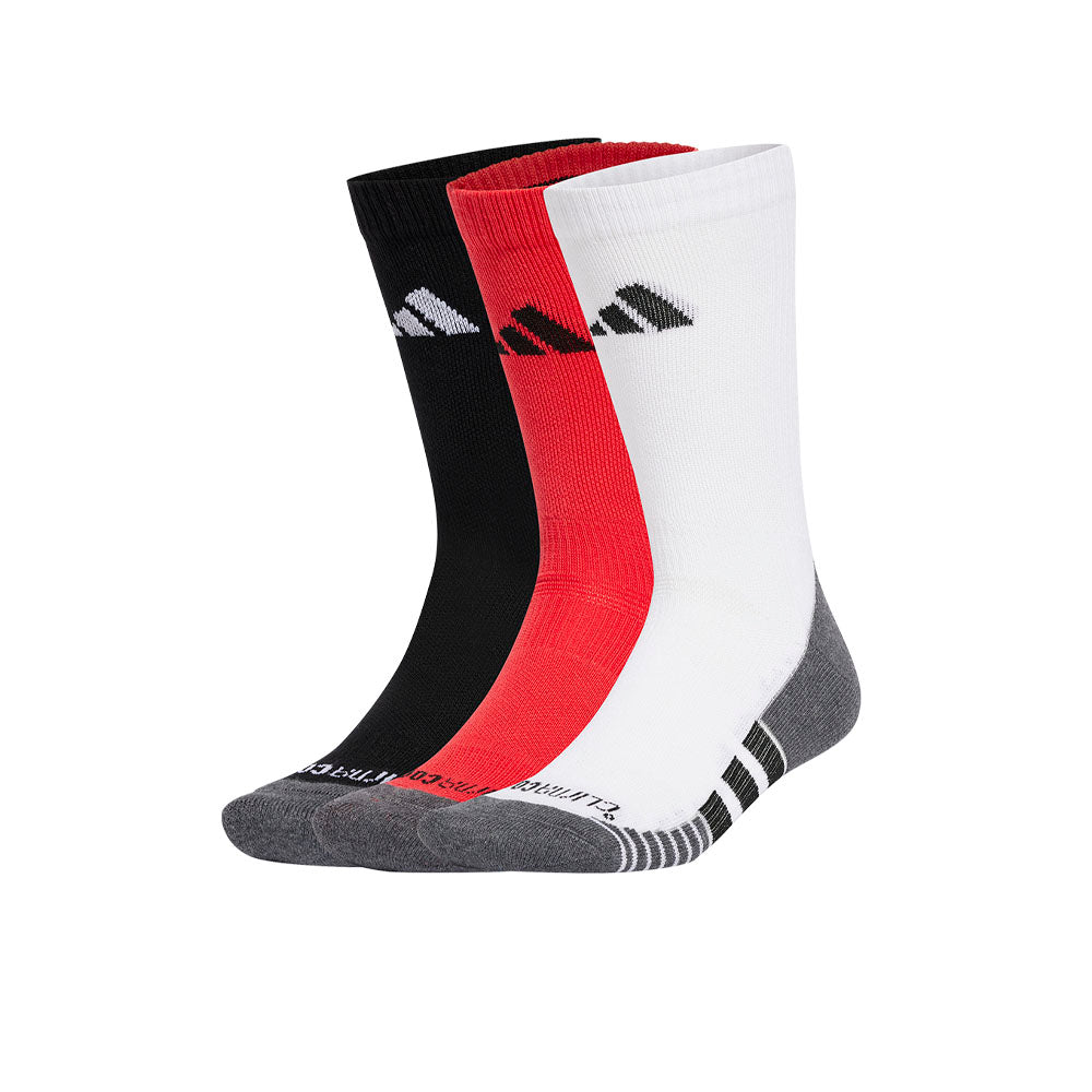 ADIDAS Performance CLIMACOOL Cushioned Crew ถุงเท้าออกกำลังกายผู้ใหญ่ (แพ็ค 3 คู่)