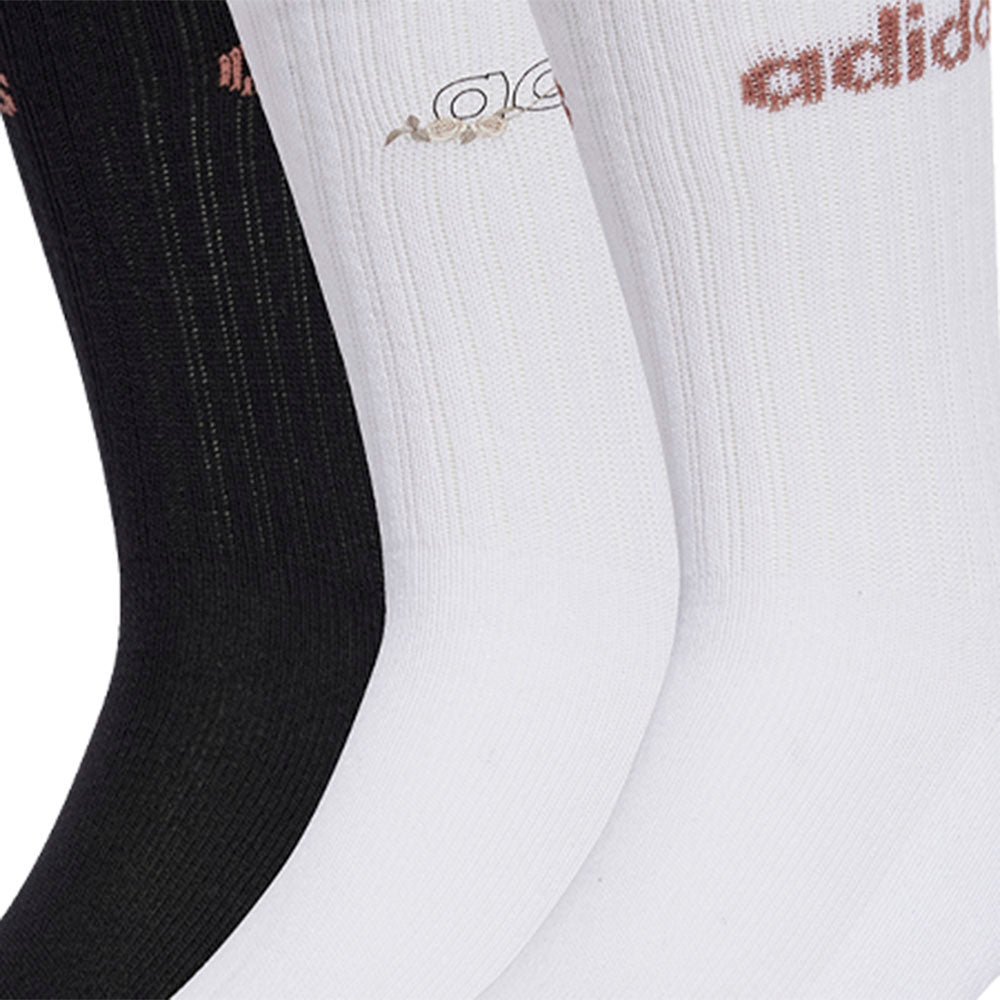 ADIDAS Linear Cushioned Crew Unisex Socks (3 Pairs)
