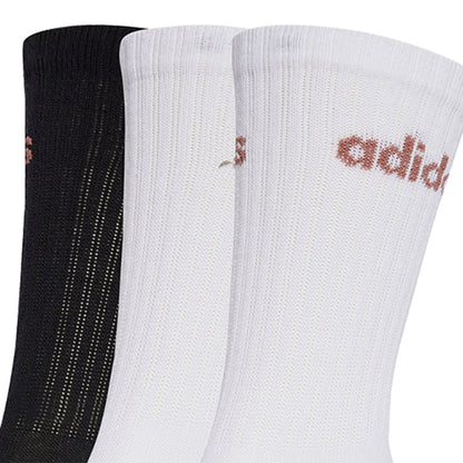 ADIDAS Linear Cushioned Crew Unisex Socks (3 Pairs)