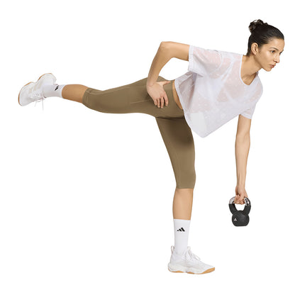 ADIDAS Optime Workout Contour Capri Women's Training Leggings - Supersports Thailand