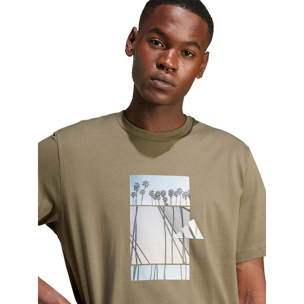 ADIDAS Lens Elevated Graphic เสื้อยืดผู้ชาย