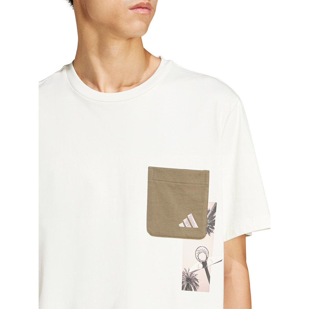 ADIDAS Lens Elevated Pocket Graphic Men's T-Shirt