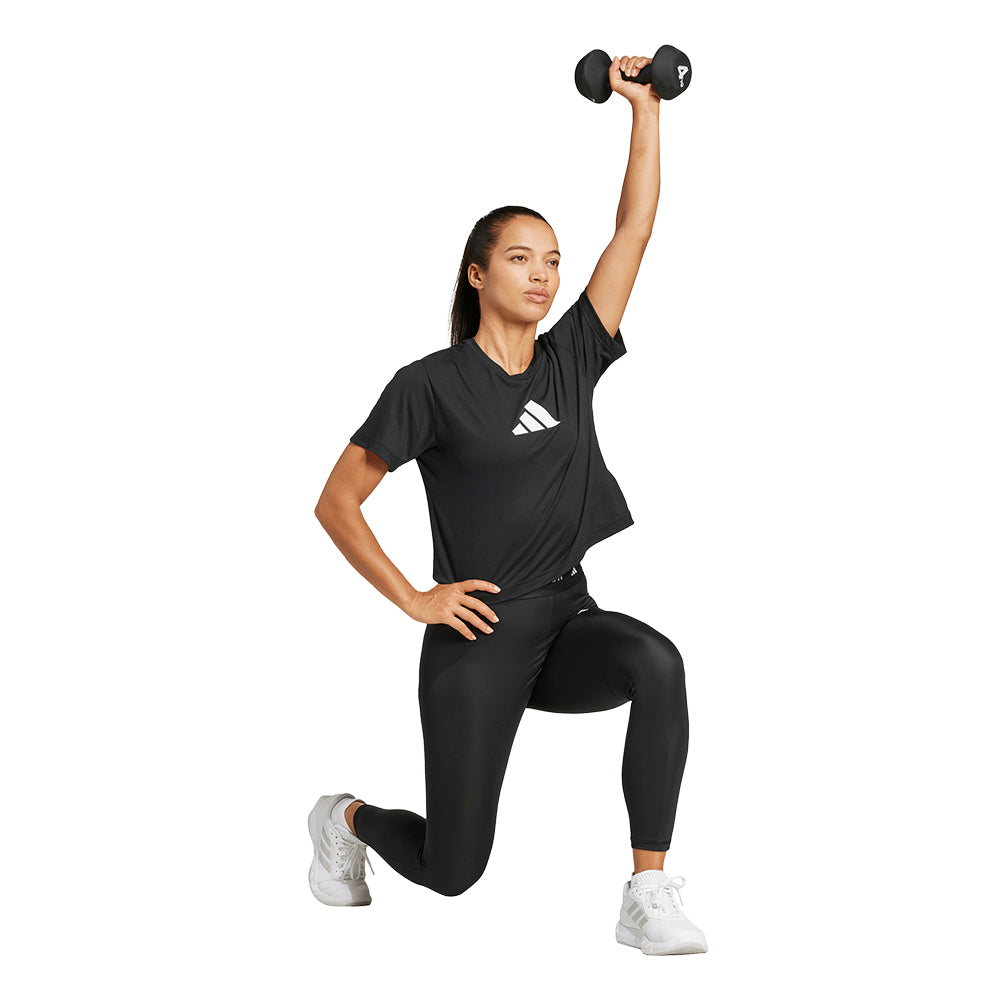 ADIDAS Train Essentials Big Logo Performance เสื้อออกกำลังกายผู้หญิง Supersports Thailand