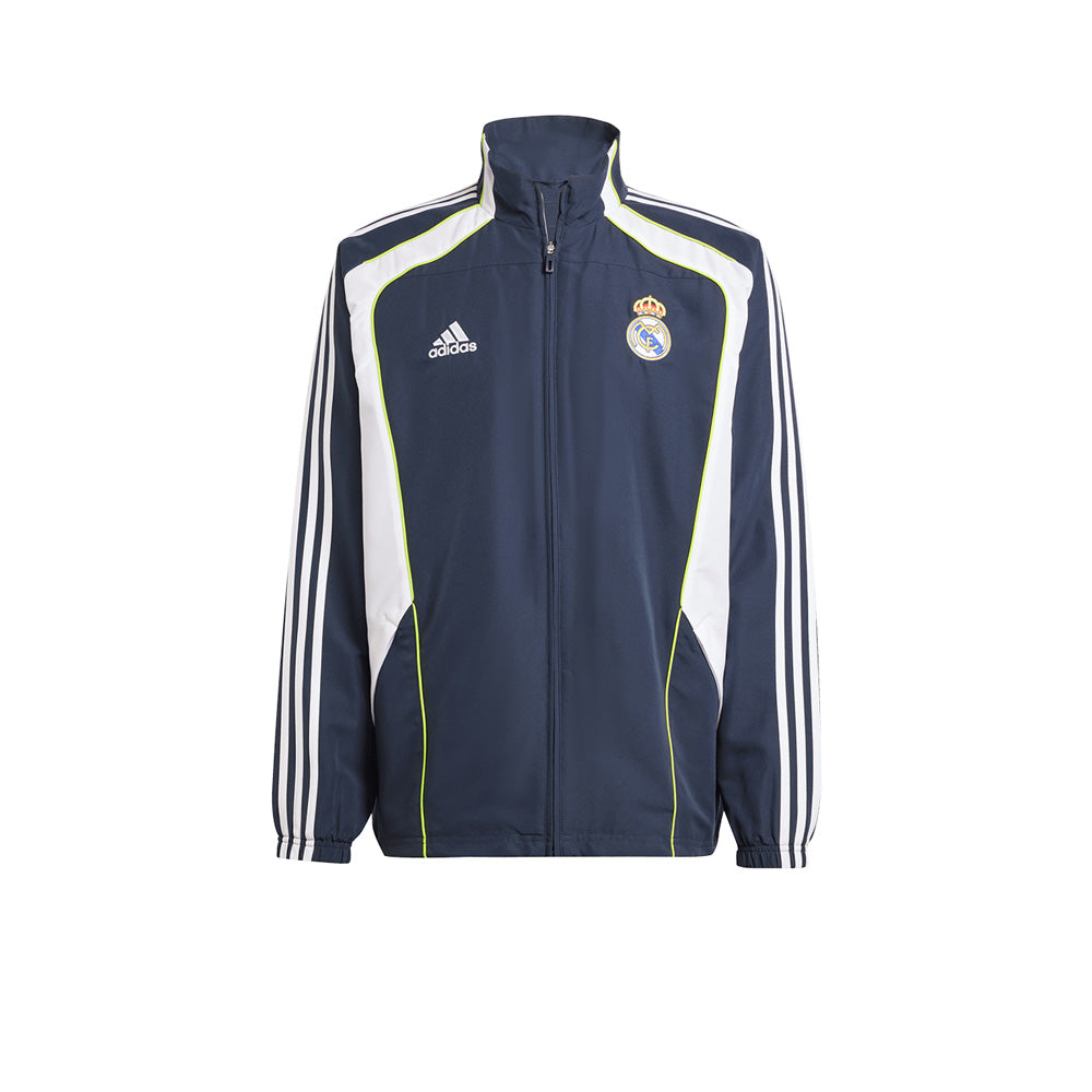 ADIDAS Real Madrid UBP Track เสื้อแจ็คเก็ตฟุตบอลผู้ชาย