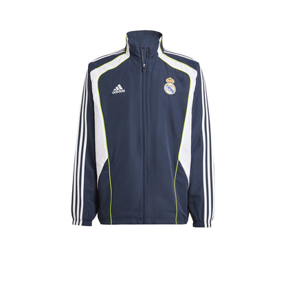ADIDAS Real Madrid UBP Track เสื้อแจ็คเก็ตฟุตบอลผู้ชาย