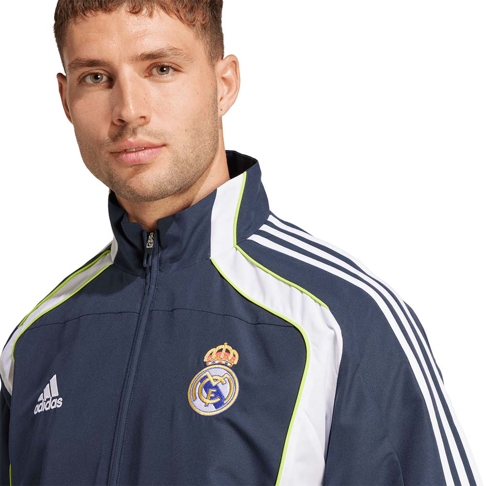 ADIDAS Real Madrid UBP Track เสื้อแจ็คเก็ตฟุตบอลผู้ชาย