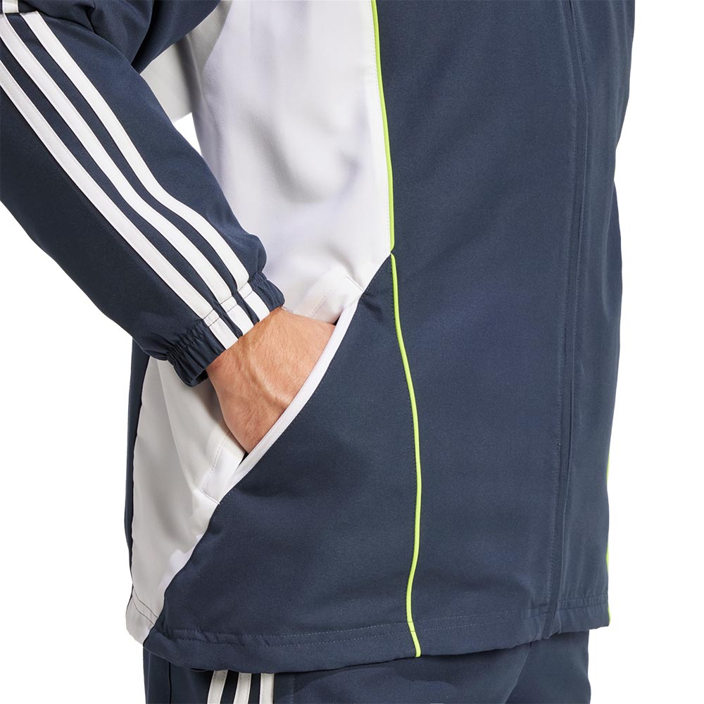 ADIDAS Real Madrid UBP Track เสื้อแจ็คเก็ตฟุตบอลผู้ชาย