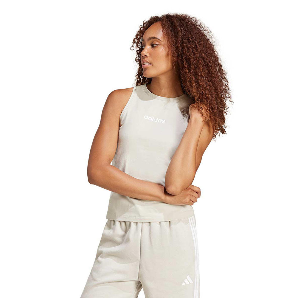 ADIDAS Essentials Linear Slim Cotton Women's Tank - Supersports Thailand