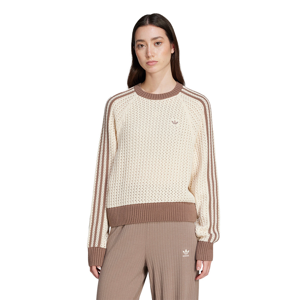 ADIDAS ORIGINALS Adicolor Knitted Crew เสื้อลำลองแขนยาวผู้หญิง