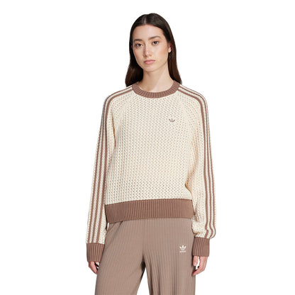 ADIDAS ORIGINALS Adicolor Knitted Crew เสื้อลำลองแขนยาวผู้หญิง
