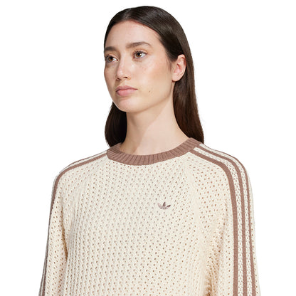 ADIDAS ORIGINALS Adicolor Knitted Crew เสื้อลำลองแขนยาวผู้หญิง