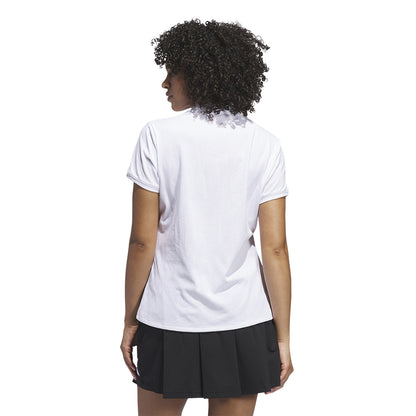 ADIDAS Go-To Jacquard Short Sleeve Women's Golf Polo Shirt