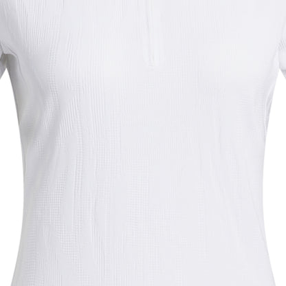 ADIDAS Go-To Jacquard Short Sleeve Women's Golf Polo Shirt