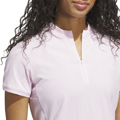 ADIDAS Go-To Jacquard Short Sleeve Women's Golf Polo Shirt