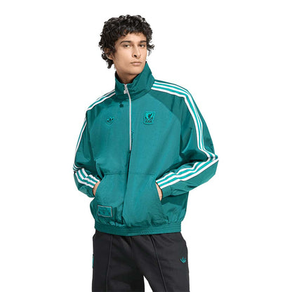 ADIDAS Liverpool FC Terrace Icons Half-Zip เสื้อแจ็คเก็ตผู้ชาย