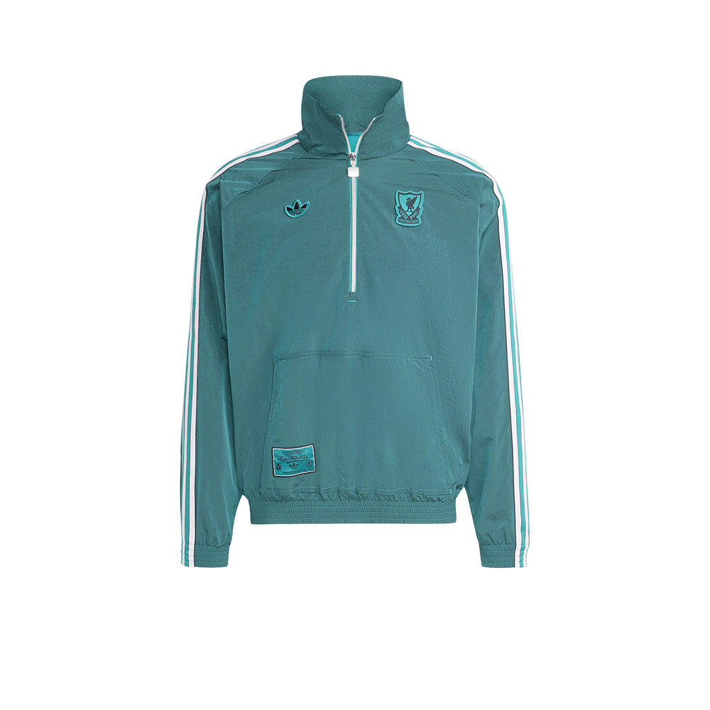 ADIDAS Liverpool FC Terrace Icons Half-Zip เสื้อแจ็คเก็ตผู้ชาย